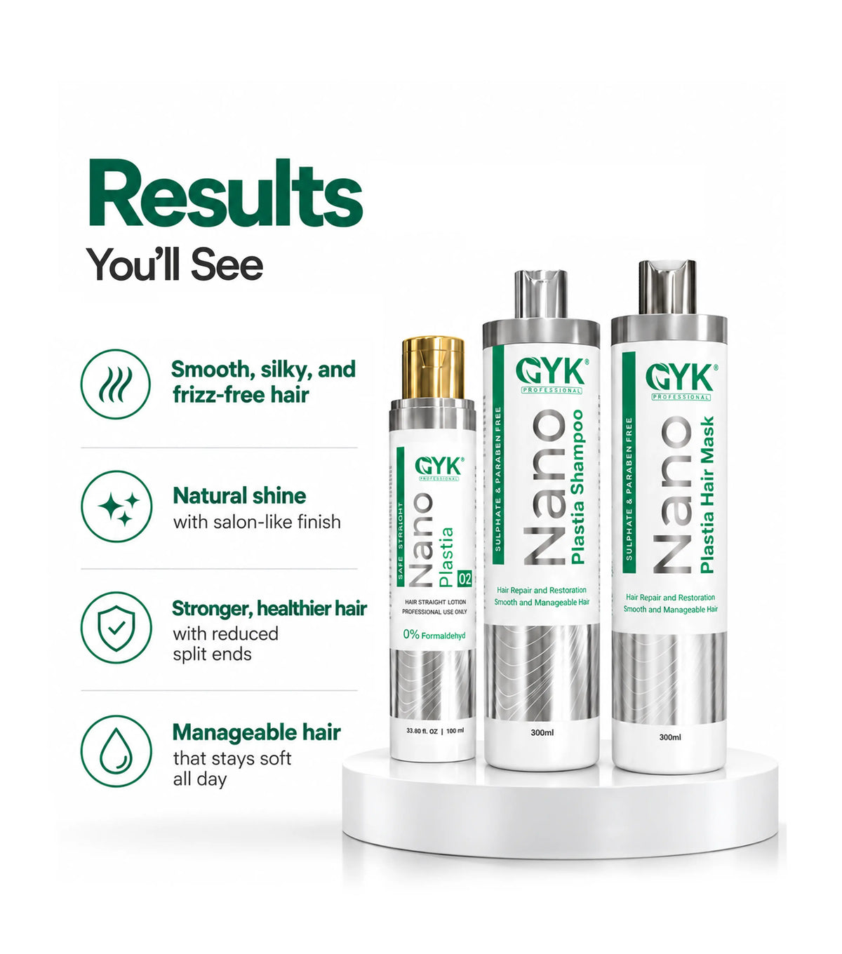 Nano Plastia (Combo) Shampoo + Hair Mask + Nano plastia