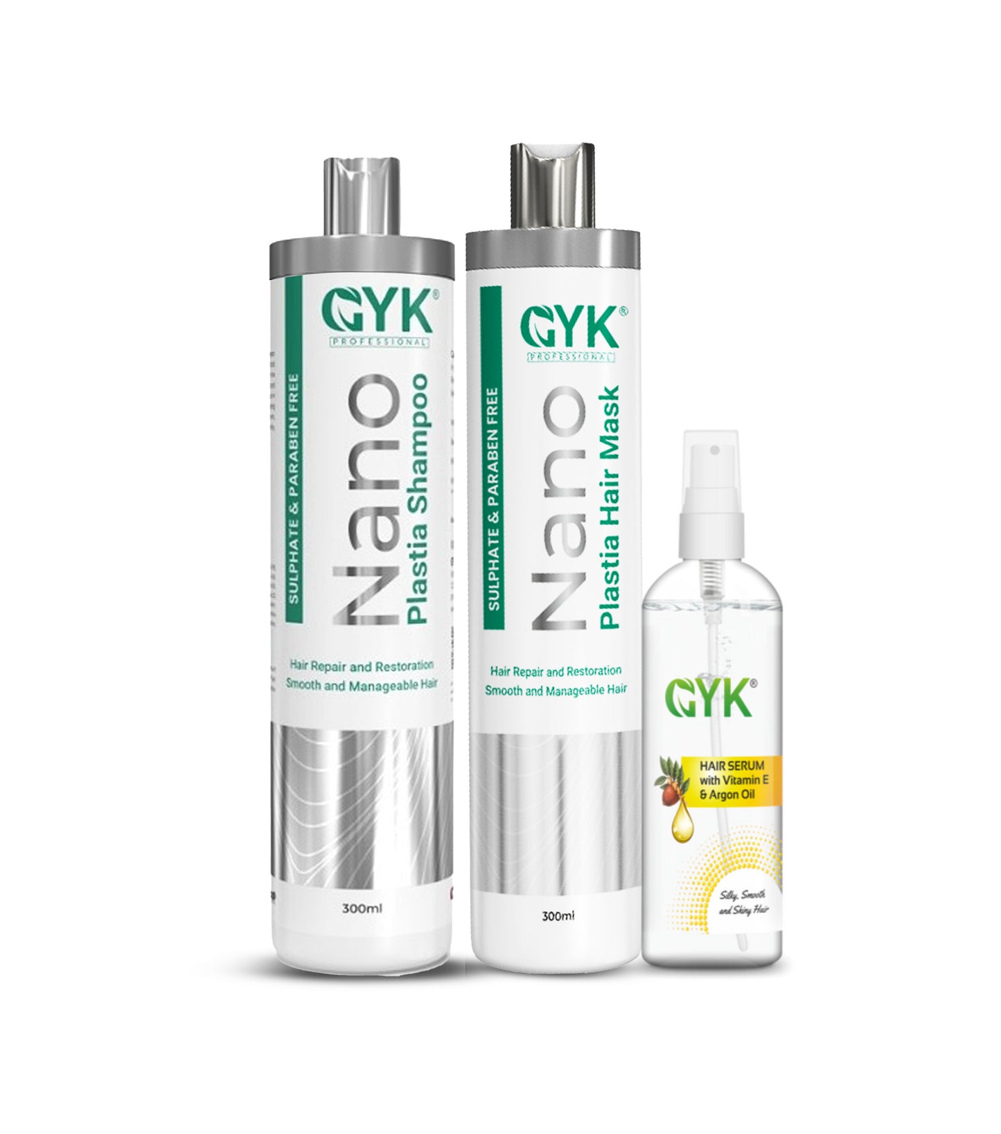 Nano Plastia Hair Care (Combo) Shampoo + Hair Mask + Serum