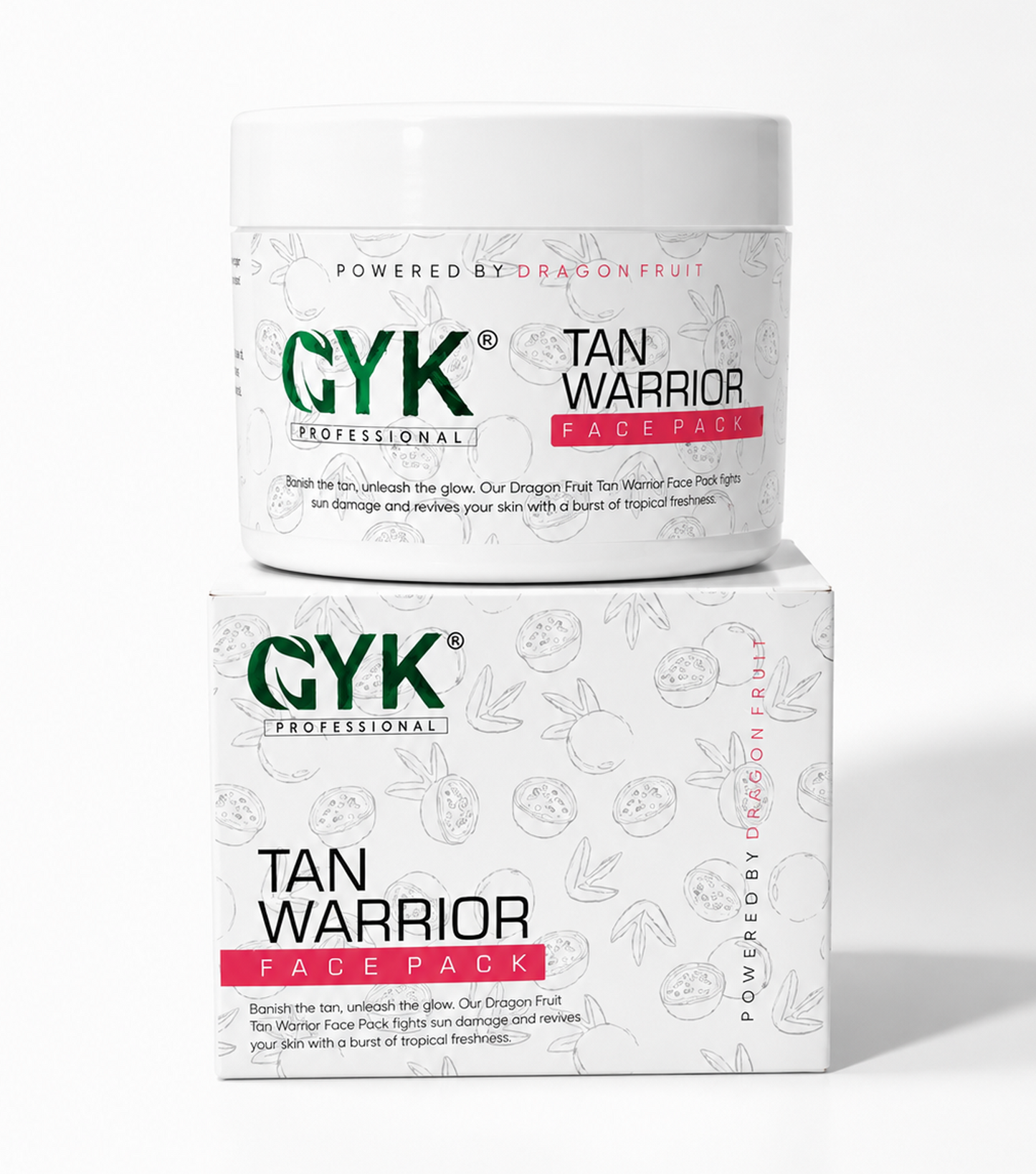GYK Professional Dragon Fruit Tan Warrior Face Pack 400gm
