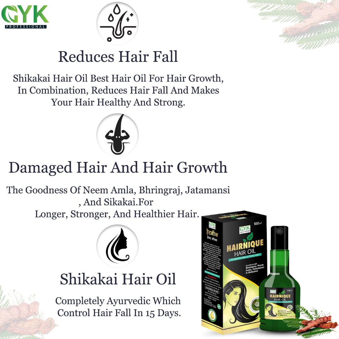 GYK Ayurveda Hairnique Hair Oil (100ml)