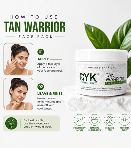 GYK Professional Tan Warrior Face Pack 400gm