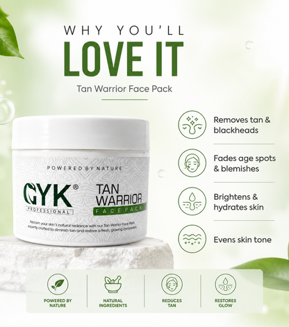 GYK Professional Tan Warrior Face Pack 400gm