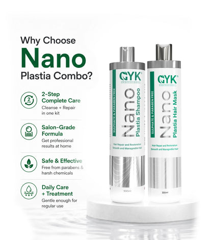 Nano Plastia Hair Care (Combo) – Shampoo + Hair Mask