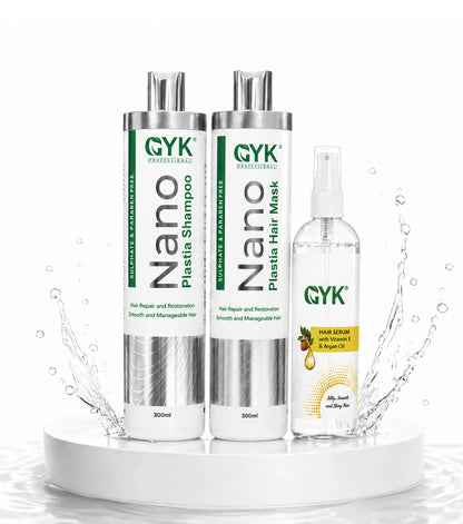 Nano Plastia Hair Care (Combo) Shampoo + Hair Mask  + Serum