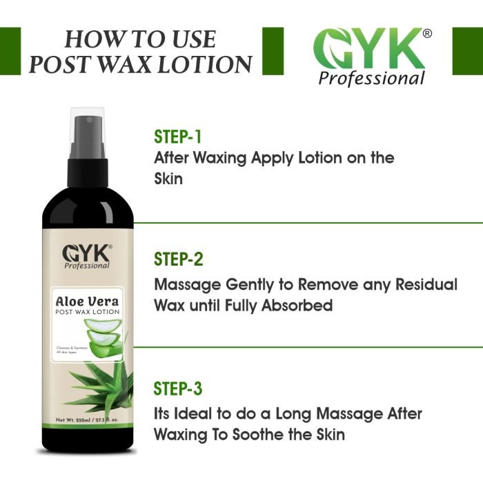how to use post wax lotion