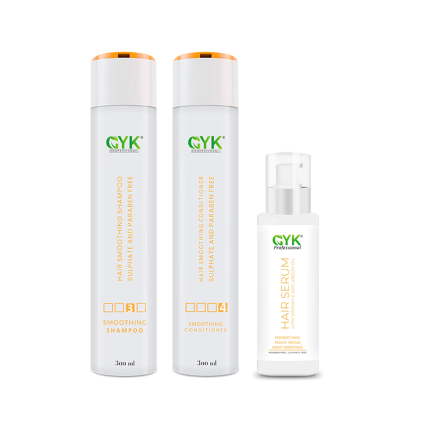 gyk smoothing shampoo , conditioner and serum
