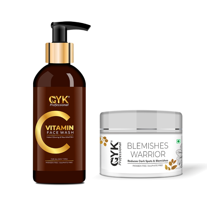 vitamin c face wash & blemishes warrior