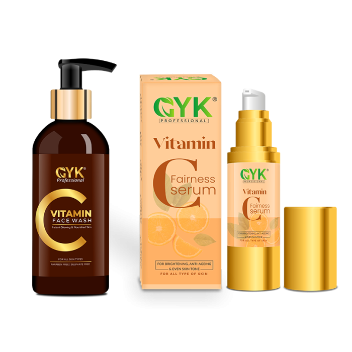 GYK PROESSIONAL vitamin-c face wash & face serum